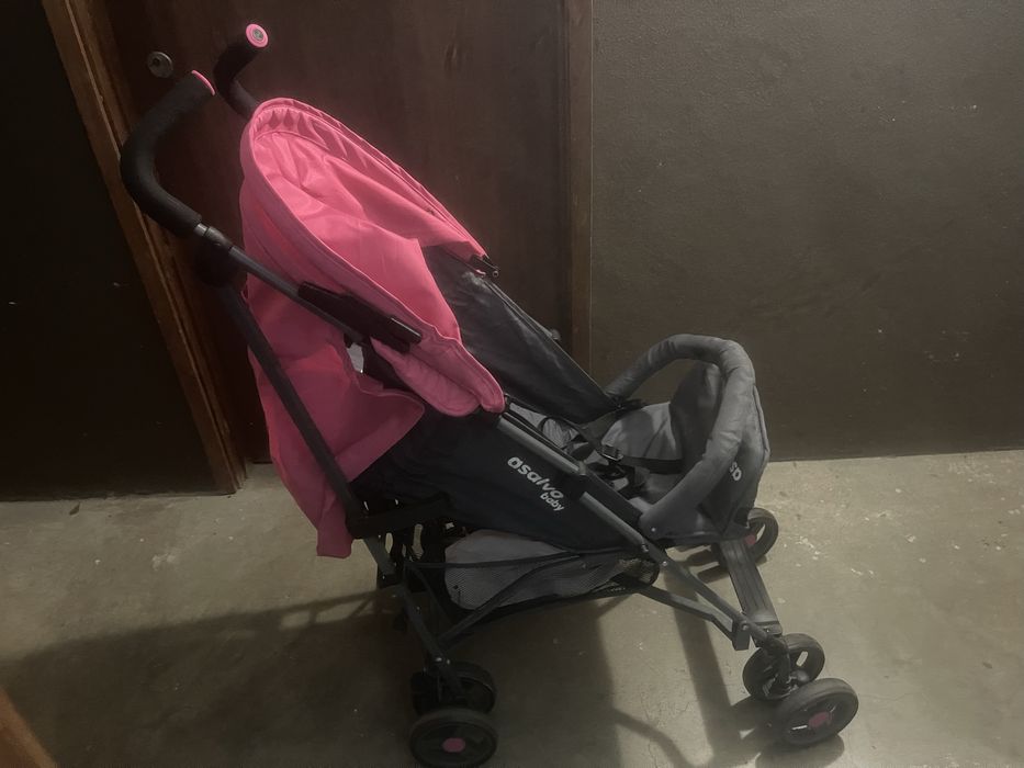 Carrinho bebe Asalvo rosa
