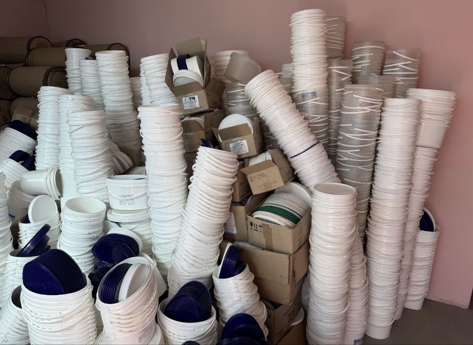 Відра пластмасові 5л харчові круглі та овальні