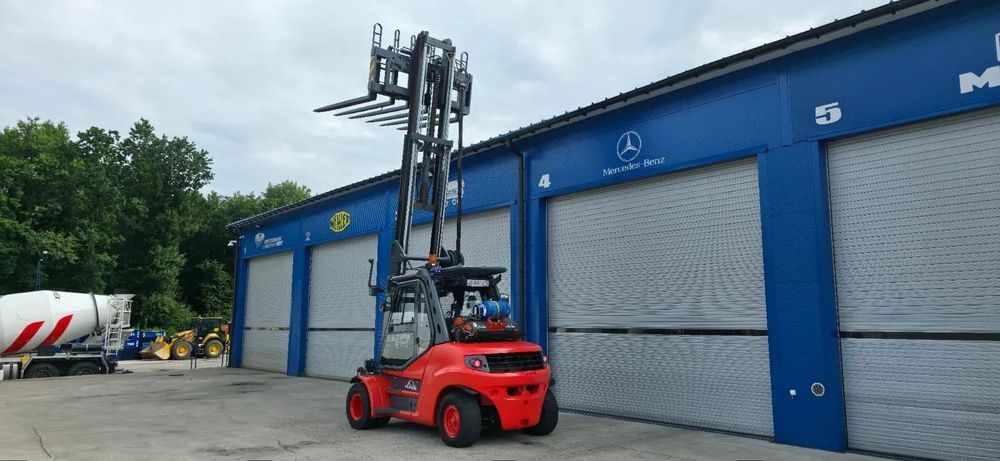 Linde H80T-02/900 TRIPLEX  klima wjazd-3,2m podn-6,2m 8ton pozycjoner paletyzer Niemcy
