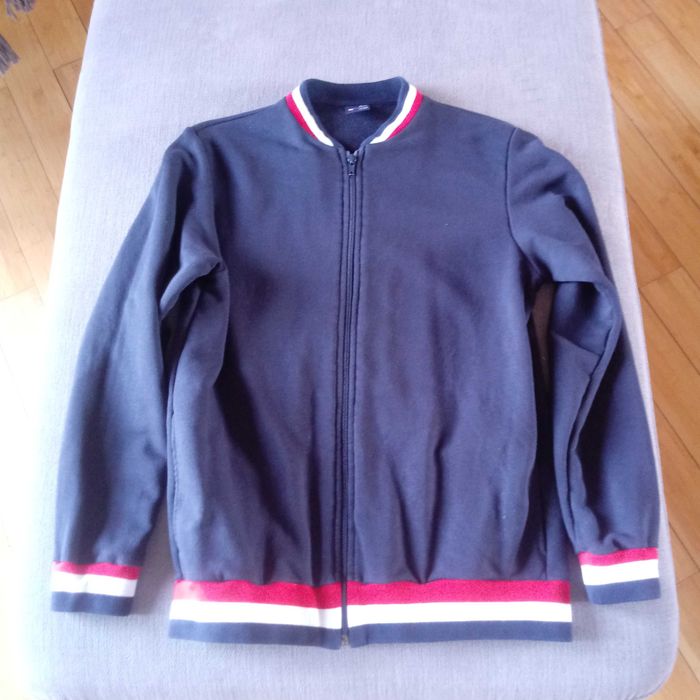 Bluza granatowa na zamek, polar