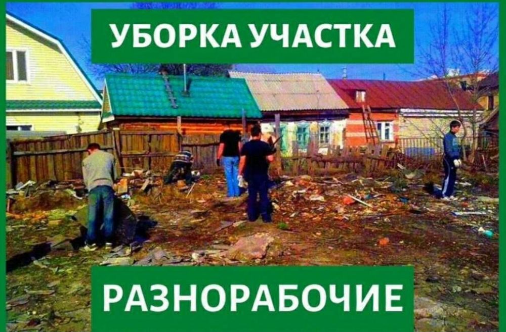 Уборка участков спил деревьев веток корчевание пней демонтаж вывоз