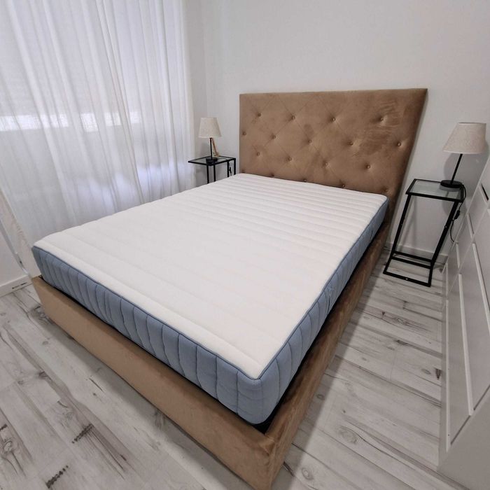 Camas de Casal Estofadas de Luxo 199€ Disp. em Várias Cores! 190x140m!