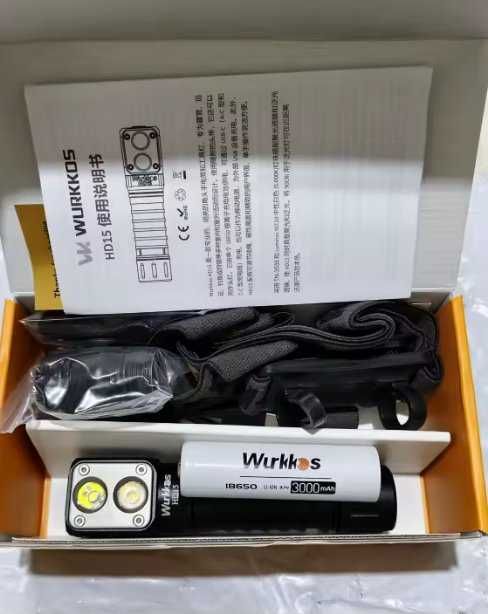 Wurkkos HD15 4000k налобний ручний ліхтар edc fenix nitecore