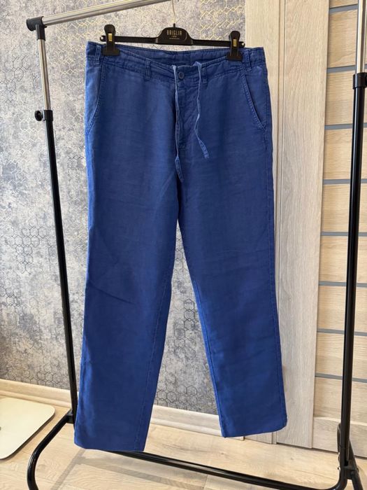 Льняные брюки CORNELIANI оригинал лето. Размер 48- 50. В хор состоянии . Длина брючины 107 см