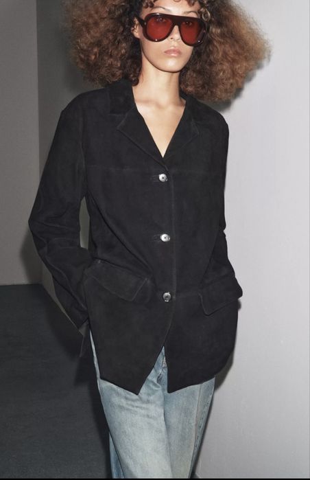 Замшевий піджак куртка Zara Limited edition
