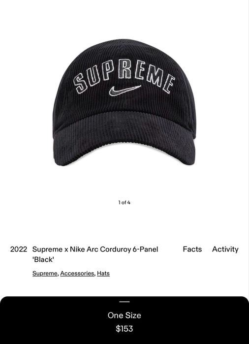 Supreme x Nike Arc Corduro 'Black'