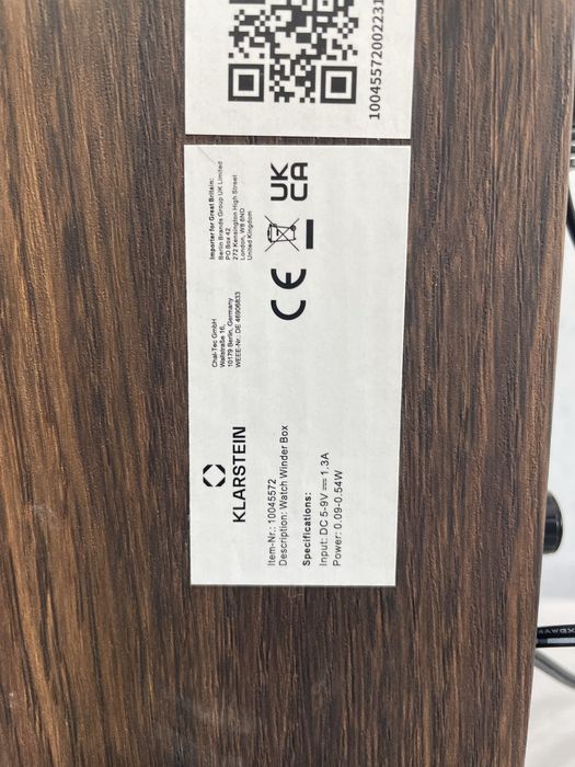 Ротомат/ автоподзаводчик для часов Klarstein Brienz 6 (Германия)