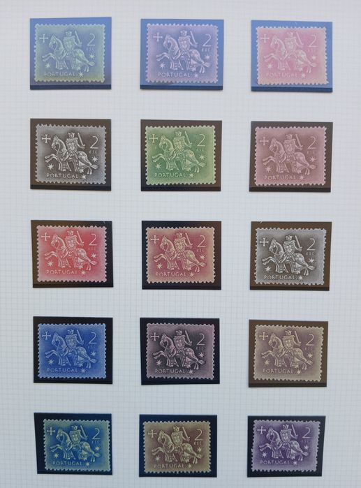 Provas de selos - Selos Portugueses "D. Dinis"  - Impecáveis