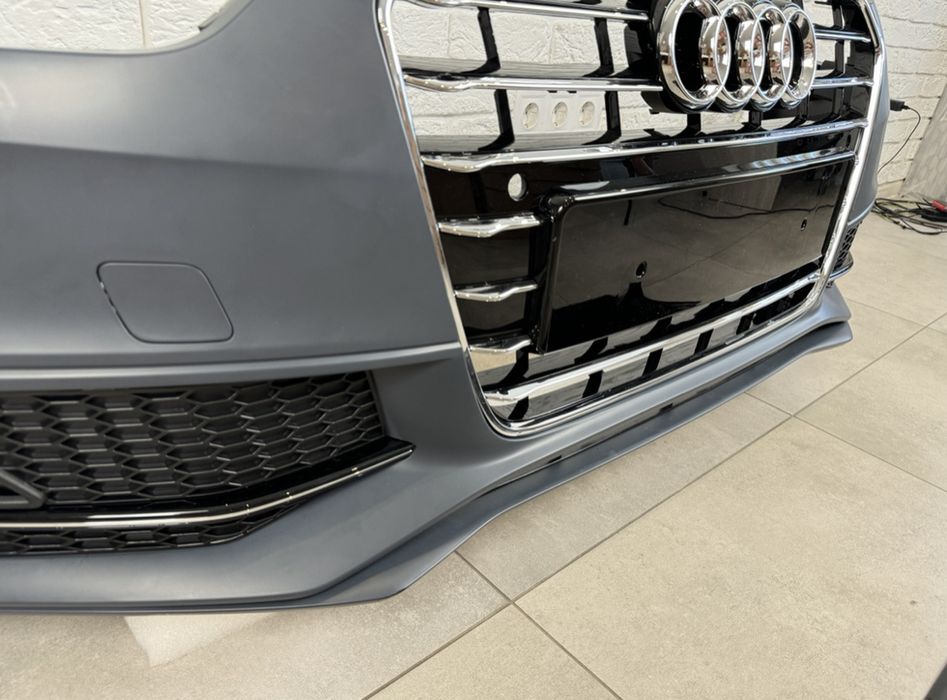 Бампер передний S-Line Audi A4 B8 2012-2015 комплектный ауди а4 б8