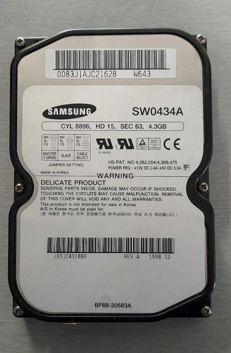 Disco 'Samsung' (4,3GB)