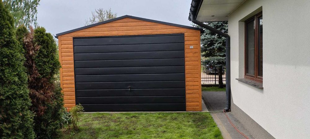 Garaż Blaszany, Blaszak, 6 x 6  Orzech!