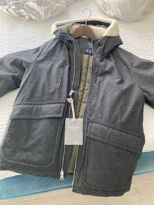 Abercrombie & Fitch kurtka męska M zimowa puchowa ocieplana