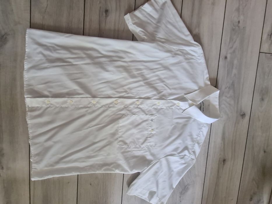 Koszula biała Pierre Cardin 41 krótki rękaw