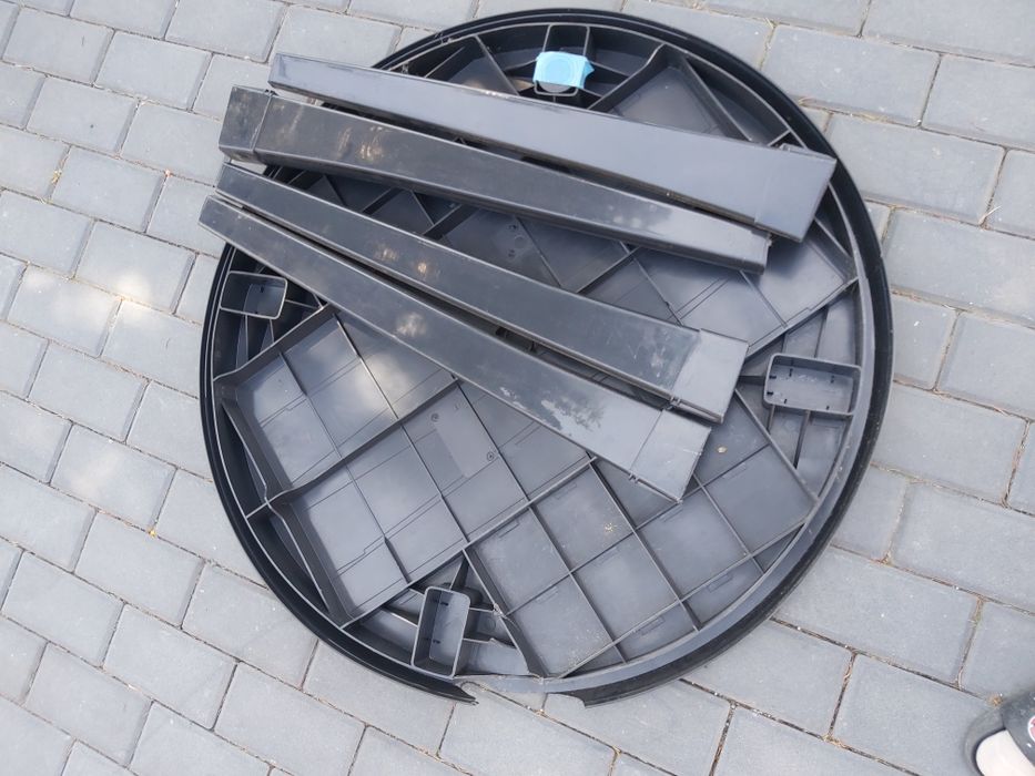 Stol ogrodowy plastikowy nowy okrągły 90cm