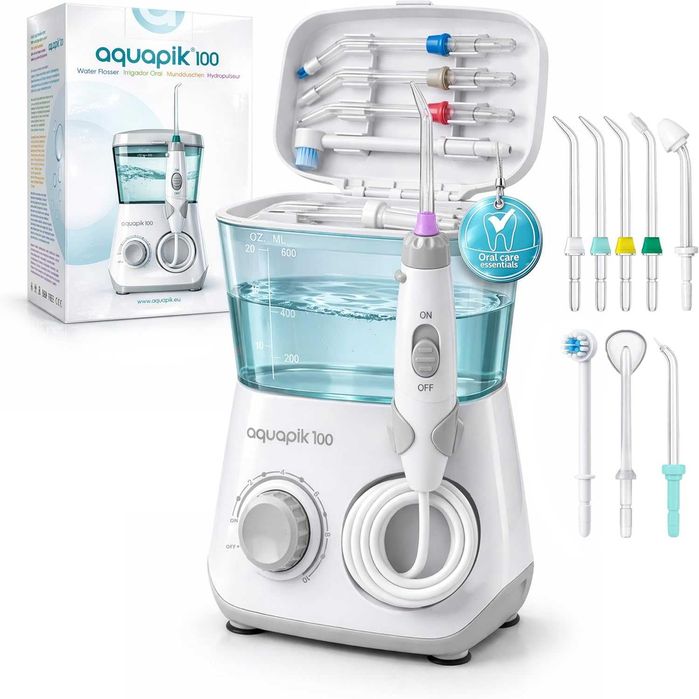 Aquapik® 100 profesjonalny irygator dentystyczny, usuwa płytkę nazębną