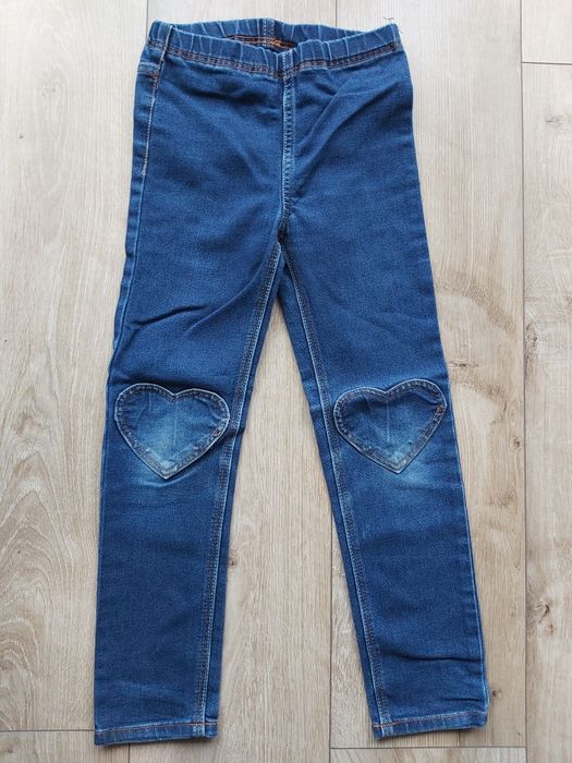 Jeansowe legginsy 122-128 cm
