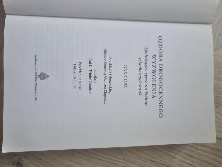 Gampopa Ozdoba Drogocennego Wyzwolenia