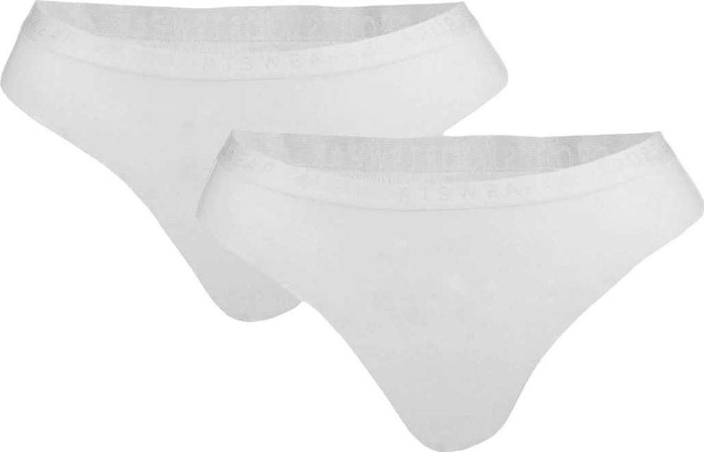 Stringi Damskie Sportowe 4F Majtki Figi BIAŁE 2-PACK r.L WYSYŁKA24H