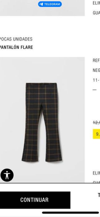 Леггинсы со стрелками стремя в клетку Zara 11-12 лет 152 см