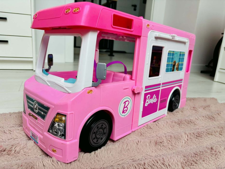 Kamper Barbie + Samolot Zestaw Komplet