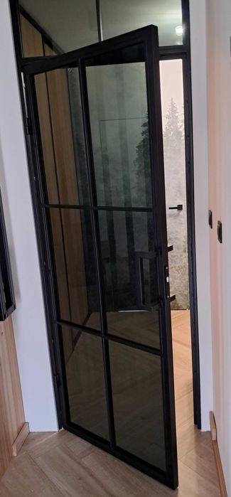 Drzwi loftowe, ścianki