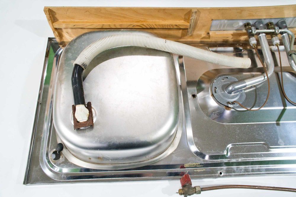 Zlew z kuchenką gazową - kamper, kemping, łódź