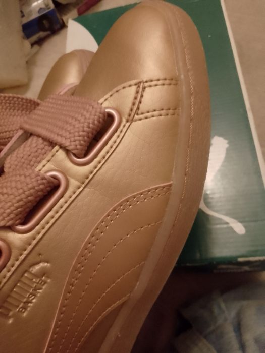 Дешево! Новые кеды Puma Basket Heart Copper Rose Оригинал Размер 38.5 стелька 25.5 см. Кросівки кеди