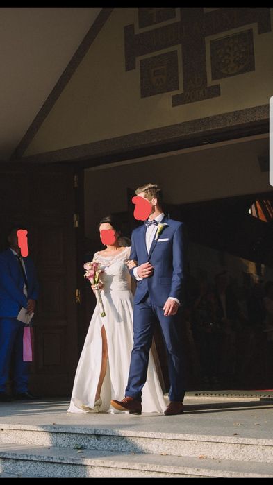 Suknia Ślubna bolerko welon ivory XS sweetheart