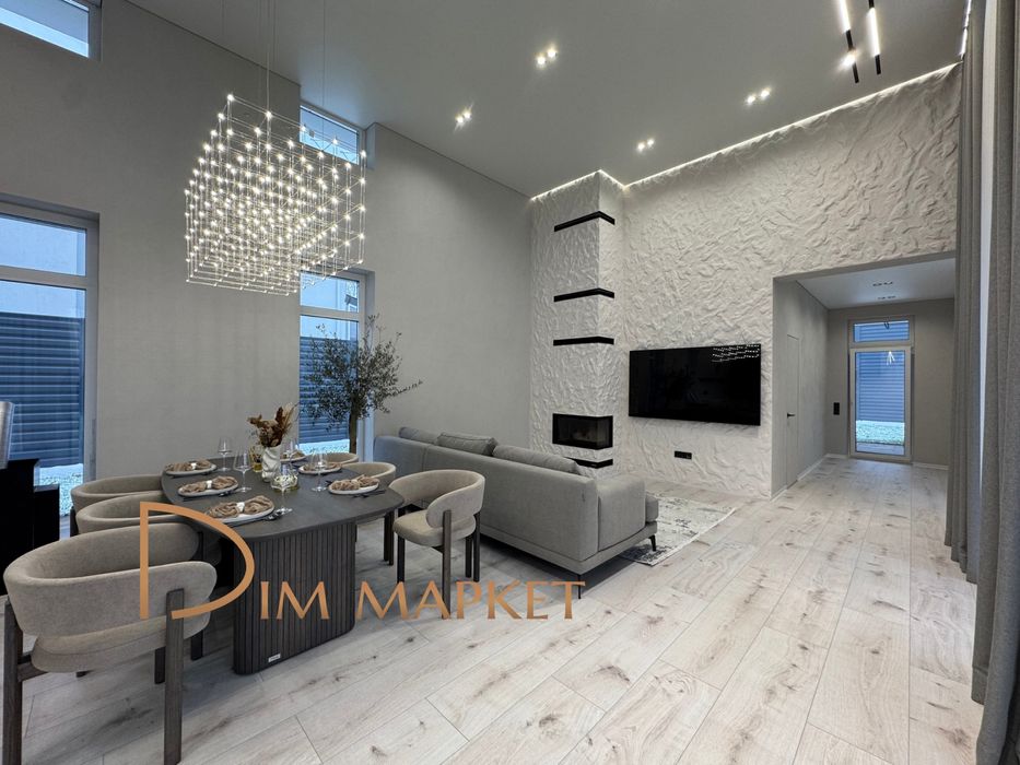 Одноповерховий дім 180 м2, стеля 4.4м‼️з МЕБЛЯМИ та ТЕХНІКОЮ‼️