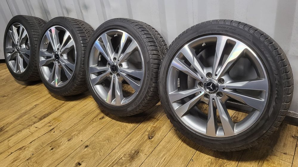 Felgi Mercedes 18" 5x112 z oponami 225/45 R18 Klasa A B C W205 CLA