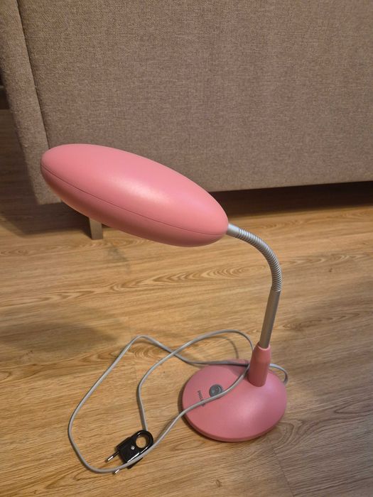 Lampka na biurko Philips, różowa, regulowana