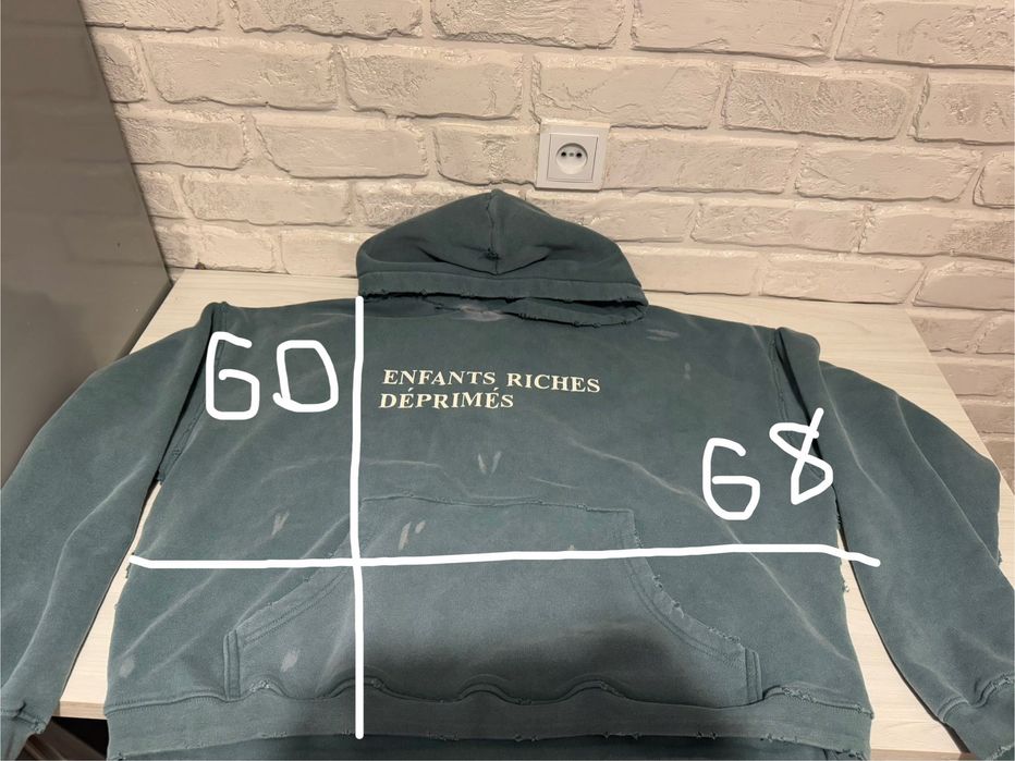 enfants riches deprimes logo hoodie green erd