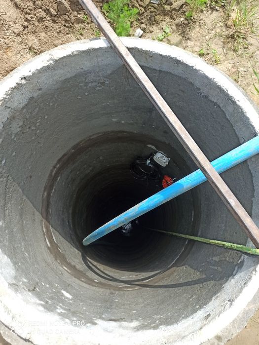Czyszczenie studni kopanych oraz głębinowych/Wiercenie studni głębinowych.