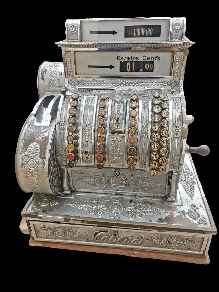 Registadora Histórica NATIONAL Cash Register (NCR) 1884