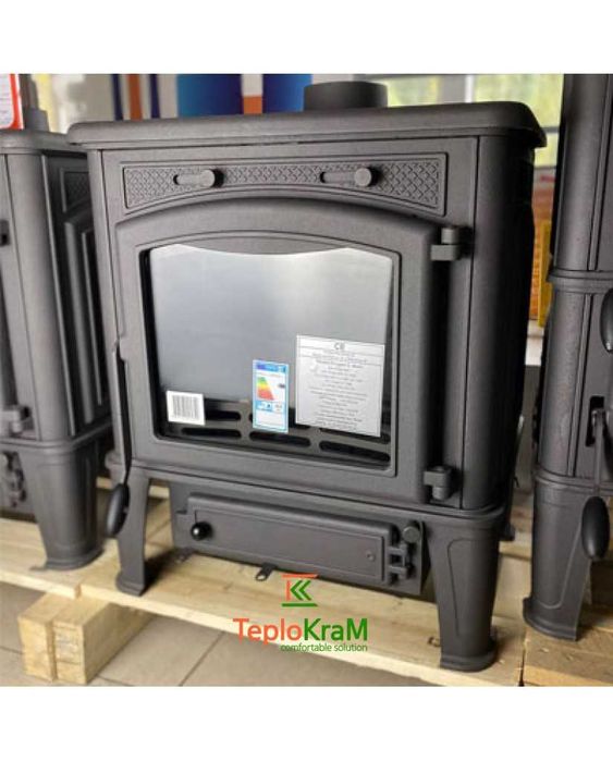 Розпродаж! Чавунна піч FerGuss MERCURI з шибером, буржуйка, піч, дрова