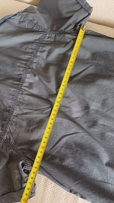 Szaro stalowa koszula z krótkim rękawem,  NEXT rozm  134