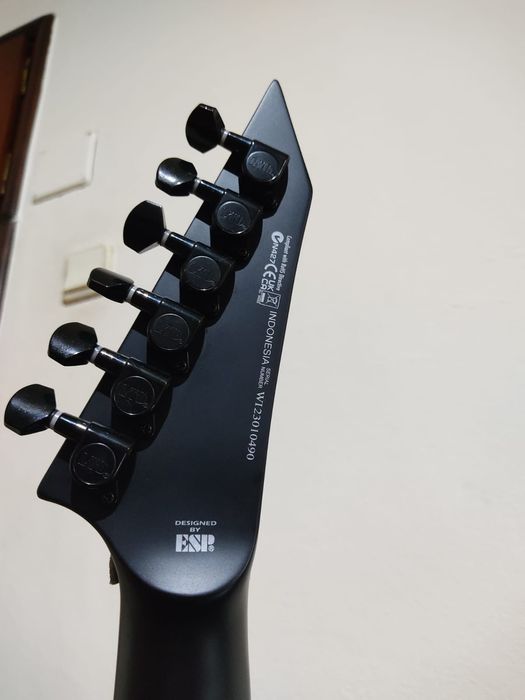 ESP LTD EX-201 Black Satin equipada com EMG 81