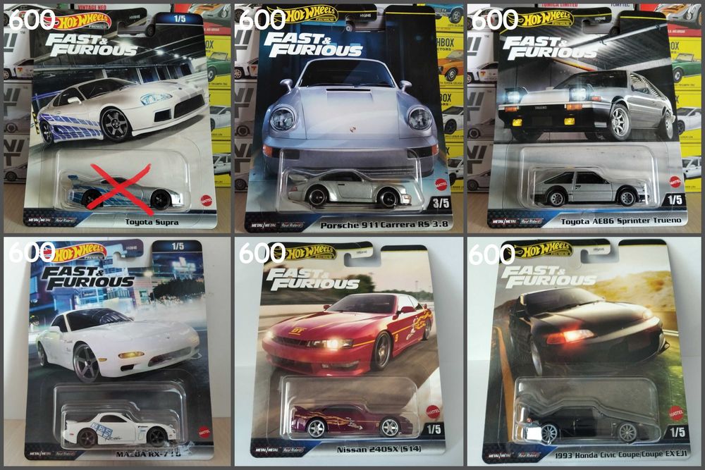 Моделі Hot Wheels Fast & Furious, машинки Форсаж хот вілс