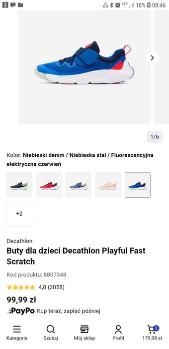 Buty 35 na wf playful fast scratch decathlon