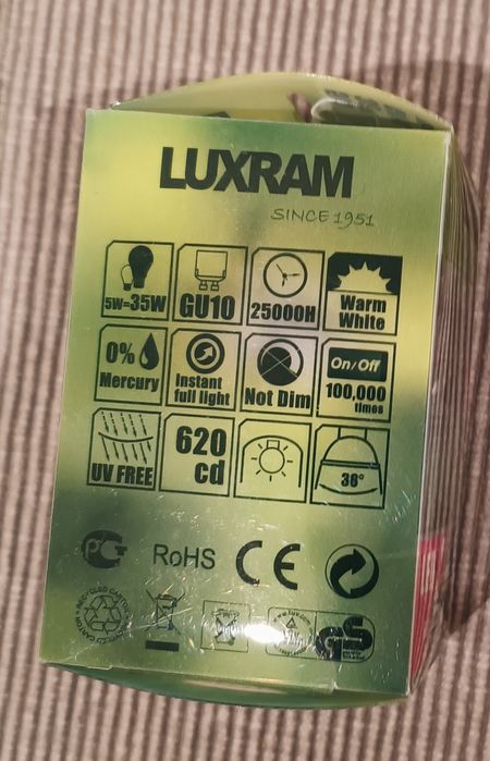 Lâmpada Led GU 10