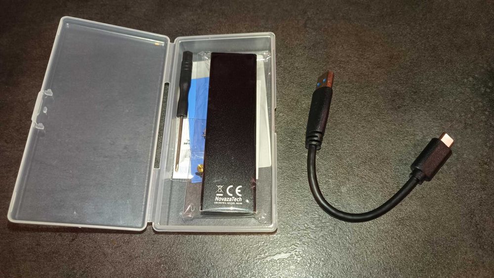 Adapter przejściówka dysku SSD NVMe N018S USB-C NOWA