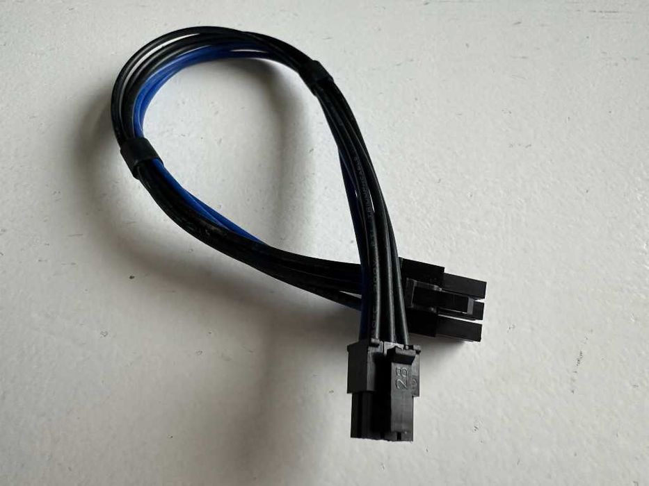 2x kabel zasilający PCIe PCI-Express 6-pin kart graficznych do Apple Mac Pro/PowerMac G5