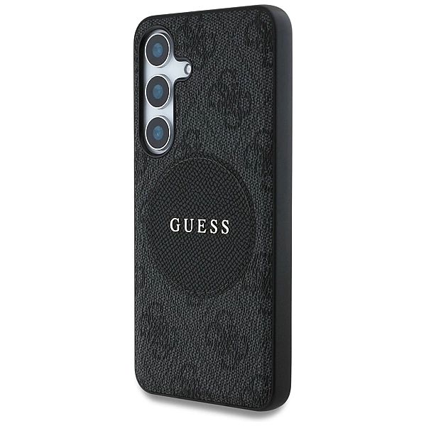 Etui Guess 4G Round Patch Classic Logo MagSafe do Samsung Galaxy S25 P