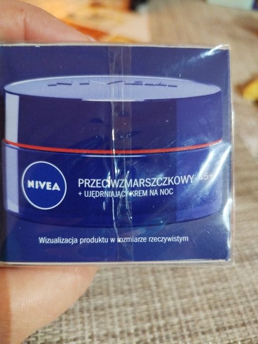 Krem dla kobiet Nivea przeciwzmarszczkowy 45+ noc Nowy