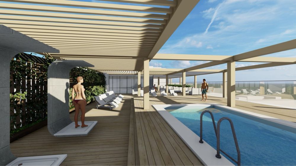 Оренда розважального комплексу з басейном на даху