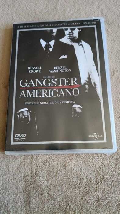 Filme 2x DVD Gangter Americano com Russel Crowe e D. Washington - Novo e Selado