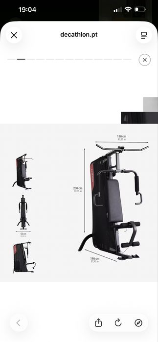 Maquina musculação en perfeito estado