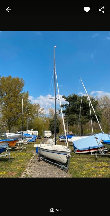 Żaglówka z Niemieckiej stoczni gruben ,Gipsy Star z przyczepami