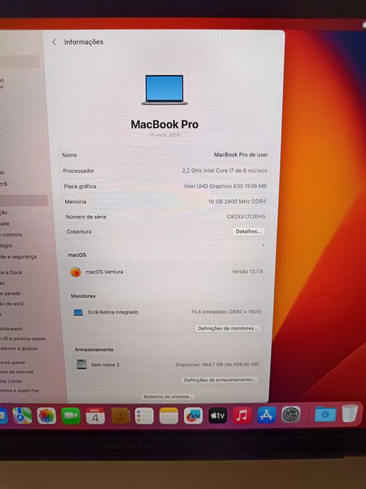 MacBook pro 2018 Core i7446032196561152002