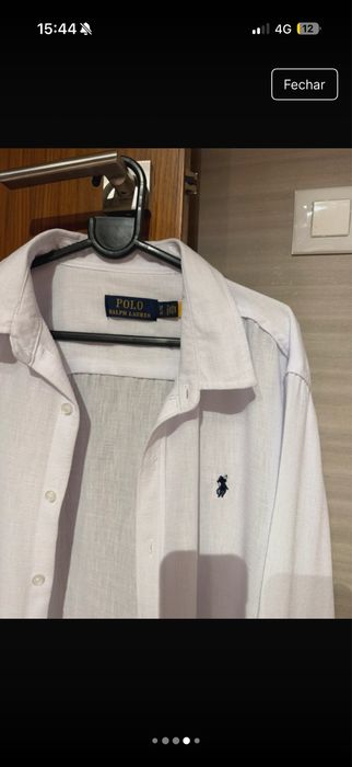 Camisa Nova de linho da Ralph Lauren